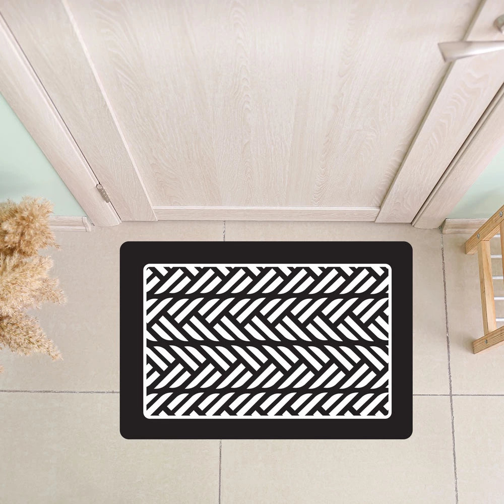 Tapete Capacho de Porta Bem-Vindo 40x60cm – Estampas Modernas e Base Antiderrapante