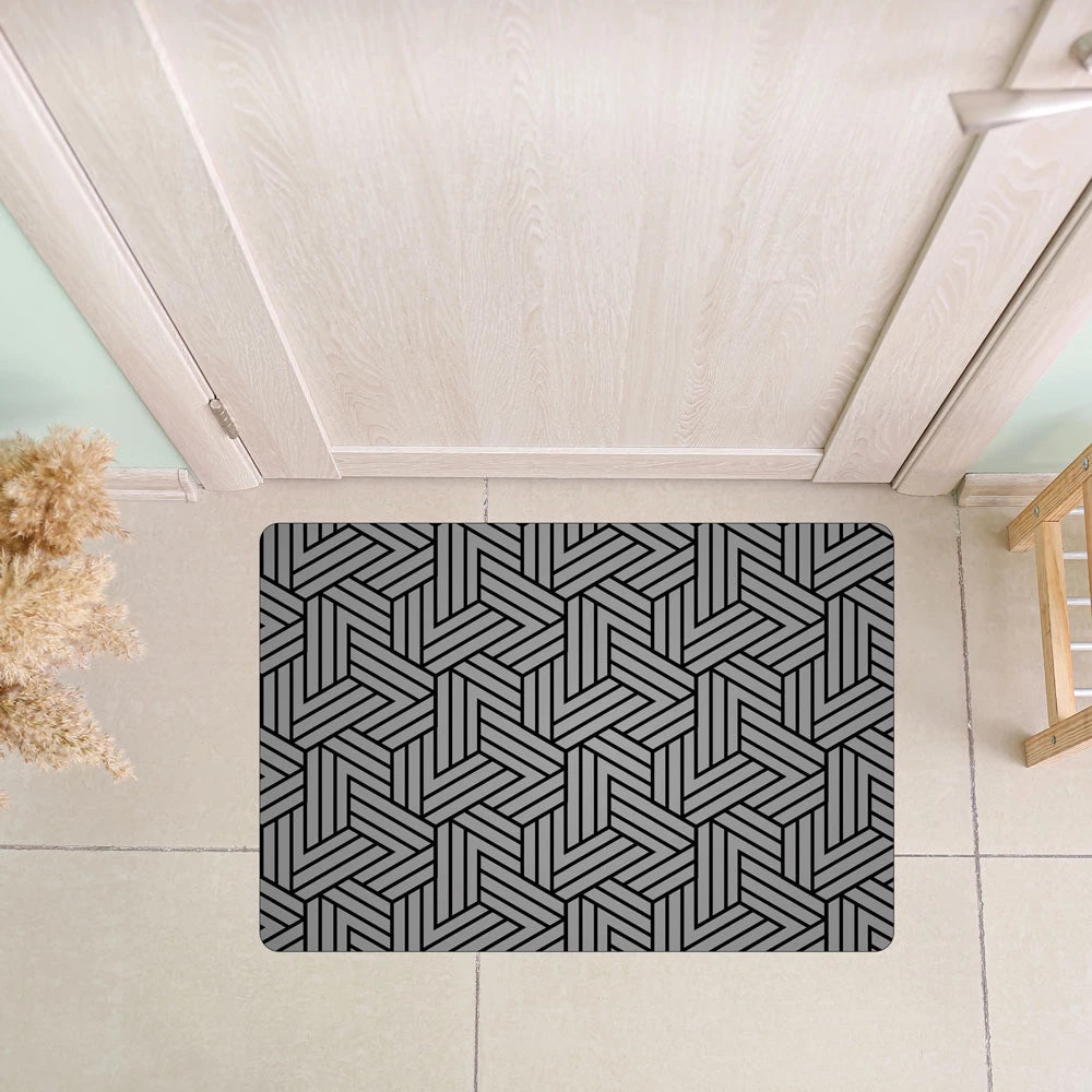 Tapete Capacho de Porta Bem-Vindo 40x60cm – Estampas Modernas e Base Antiderrapante