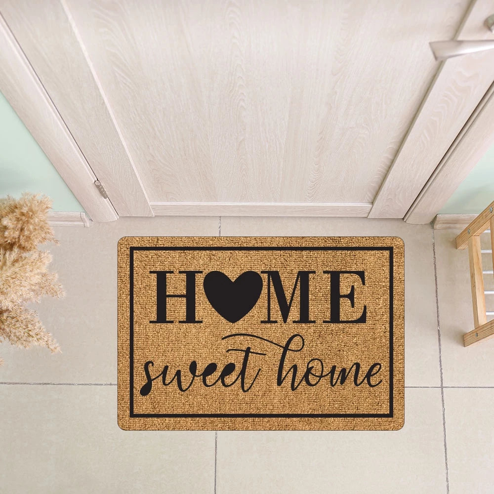 Tapete Capacho de Porta Bem-Vindo 40x60cm – Estampas Modernas e Base Antiderrapante