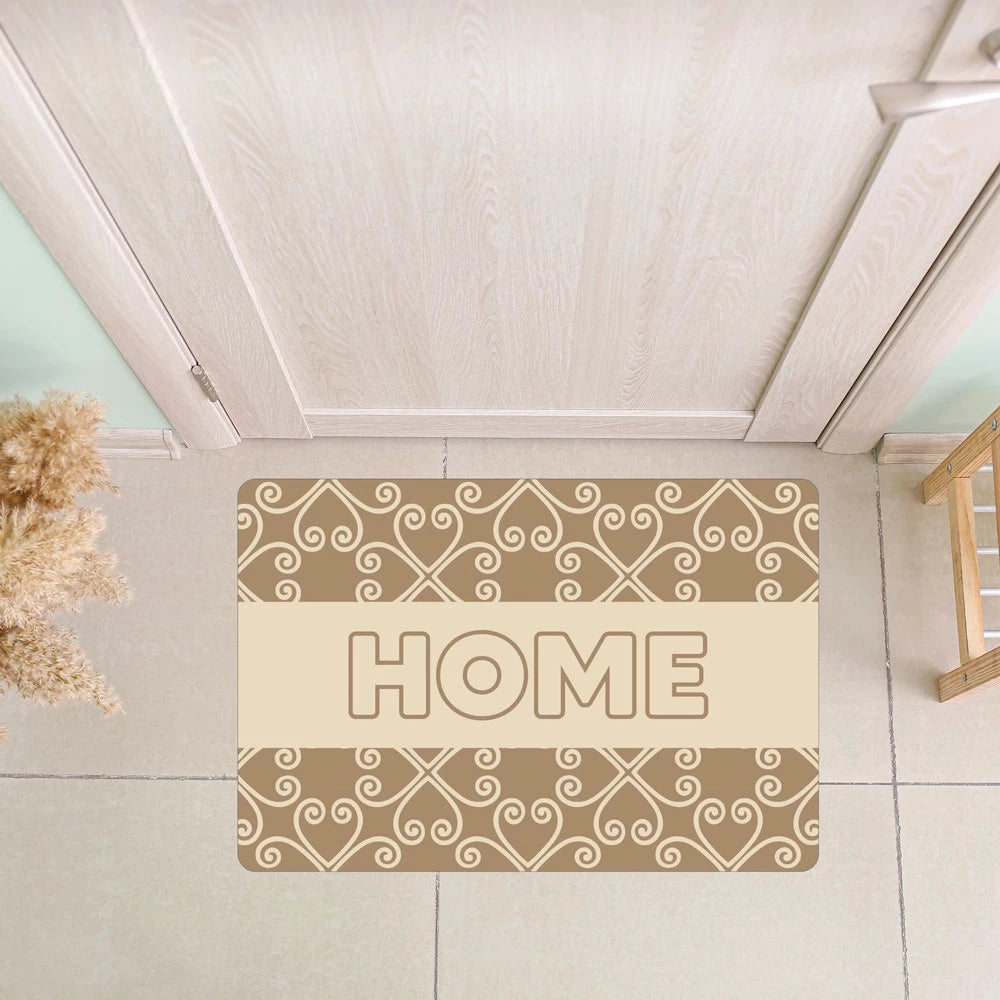 Tapete Capacho de Porta Bem-Vindo 40x60cm – Estampas Modernas e Base Antiderrapante