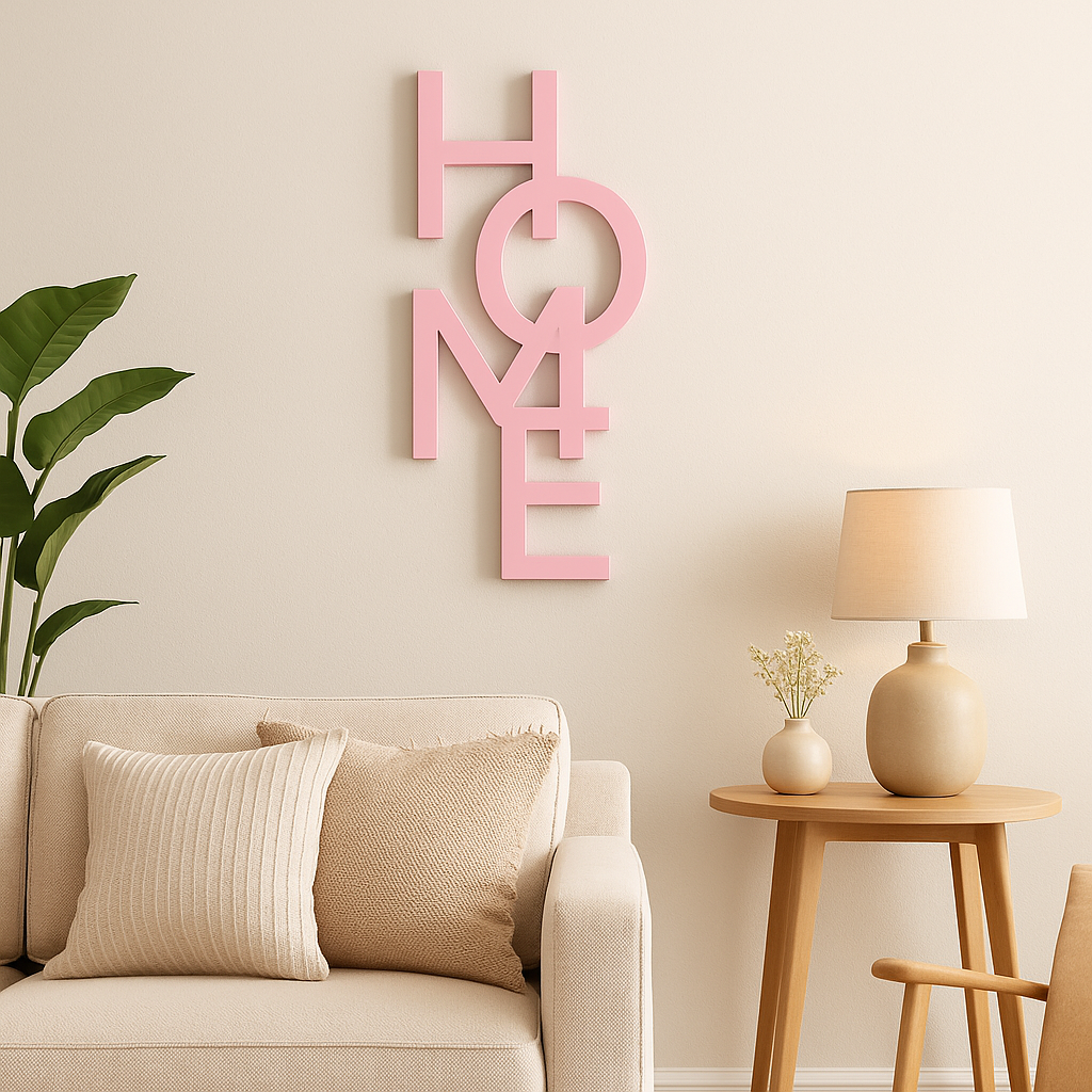 Quadro Decorativo Home Aplique de Parede vazado MDF Arte Decoração