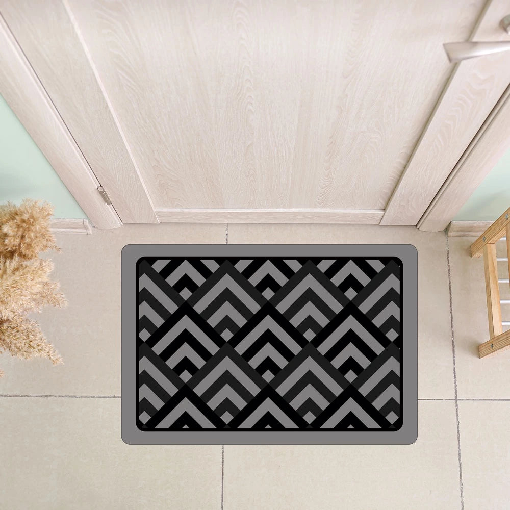 Tapete Capacho de Porta Bem-Vindo 40x60cm – Estampas Modernas e Base Antiderrapante