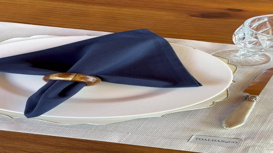 Kit 4 Guardanapos de Algodão Premium 35x35 cm com Bainha – Mesa Posta Elegante