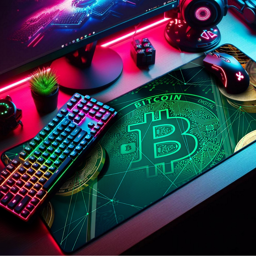 Mouse Pad Gamer Premium 70x35cm – Black Dollar