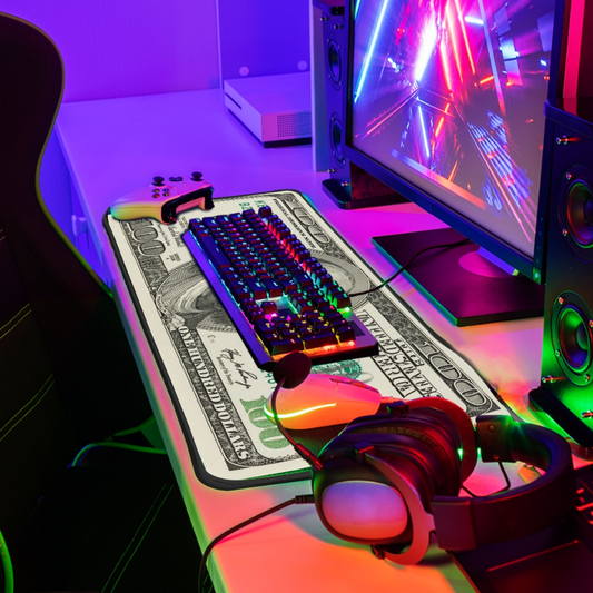 Mouse Pad Gamer Premium 70x35cm – Black Dollar