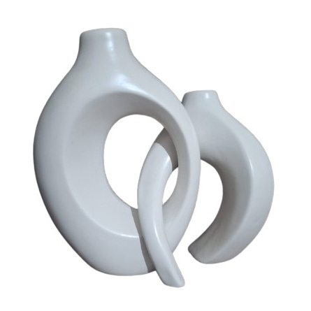 Kit Dupla Vaso Monaco Decoração Casa Sala Escritório