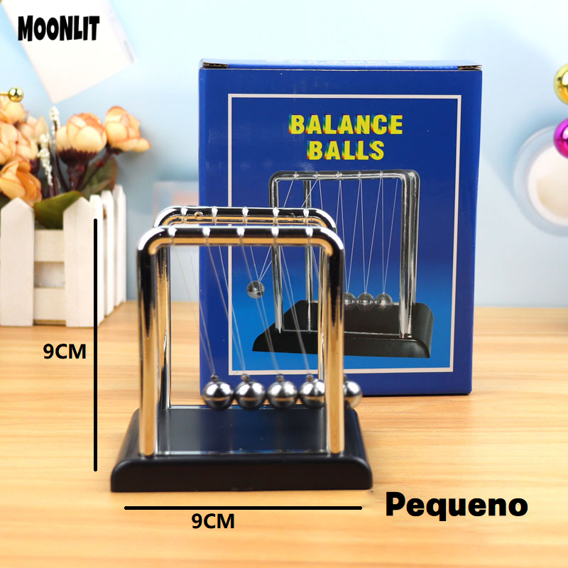 Pêndulo de Newton Decorativo – Bolas de Equilíbrio Clássico