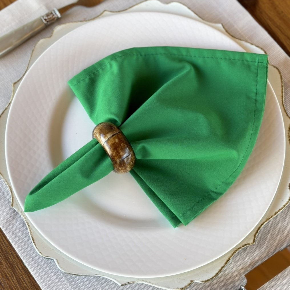 Kit 4 Guardanapos de Algodão Premium 35x35 cm com Bainha – Mesa Posta Elegante