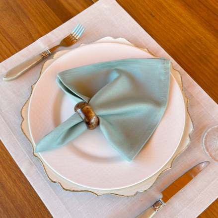 Kit 4 Guardanapos de Algodão Premium 35x35 cm com Bainha – Mesa Posta Elegante