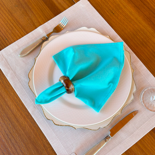 Kit 4 Guardanapos de Algodão Premium 35x35 cm com Bainha – Mesa Posta Elegante