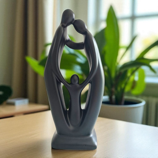 Escultura Decorativa Família – Pai, Mãe e Filho