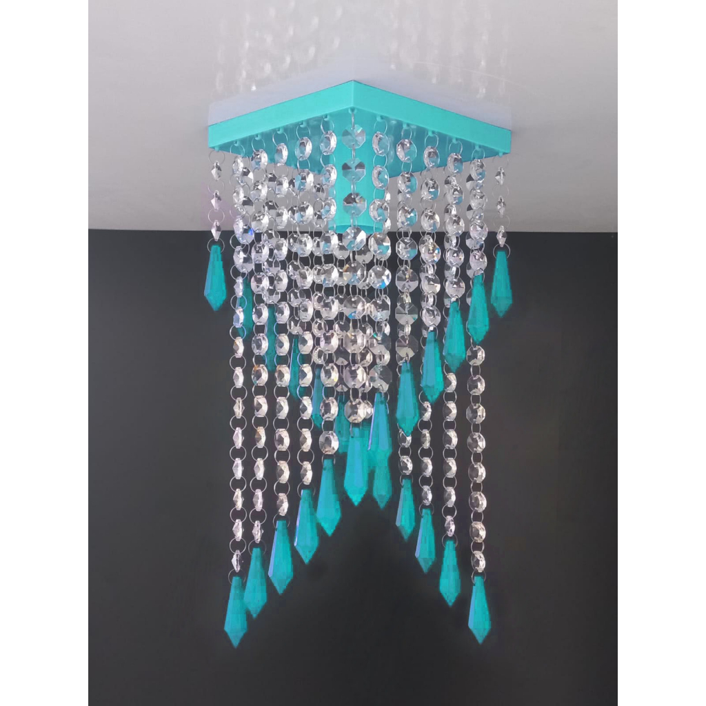 Lustre Plafon Dourado de Teto – Luminária Decorativa para Sala, Quarto ou Cozinha | Bivolt