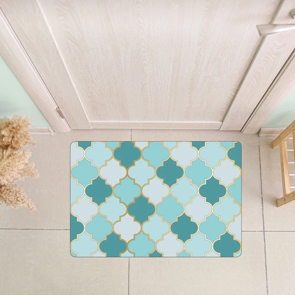 Tapete Capacho de Porta Bem-Vindo 40x60cm – Estampas Modernas e Base Antiderrapante