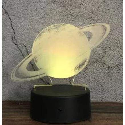 Luminária Decorativa de Mesa LED 3D – Luz Noturna Criativa e Moderna