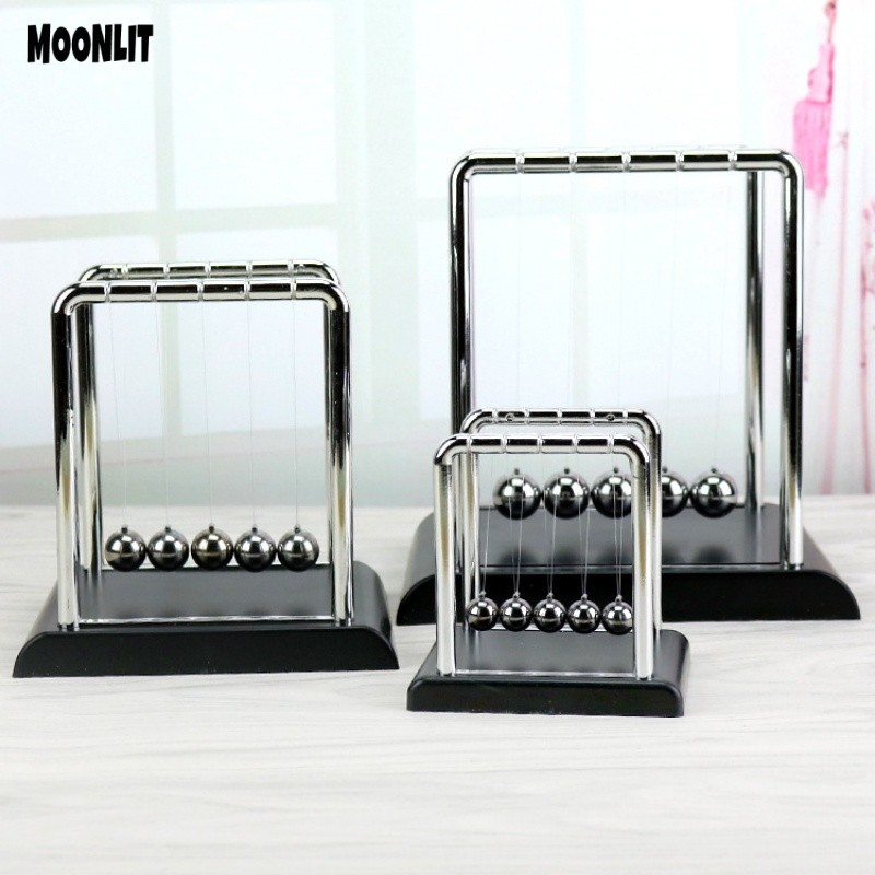 Pêndulo de Newton Decorativo – Bolas de Equilíbrio Clássico