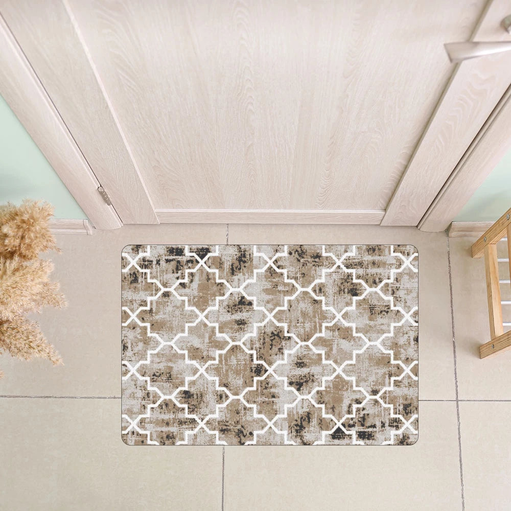 Tapete Capacho de Porta Bem-Vindo 40x60cm – Estampas Modernas e Base Antiderrapante