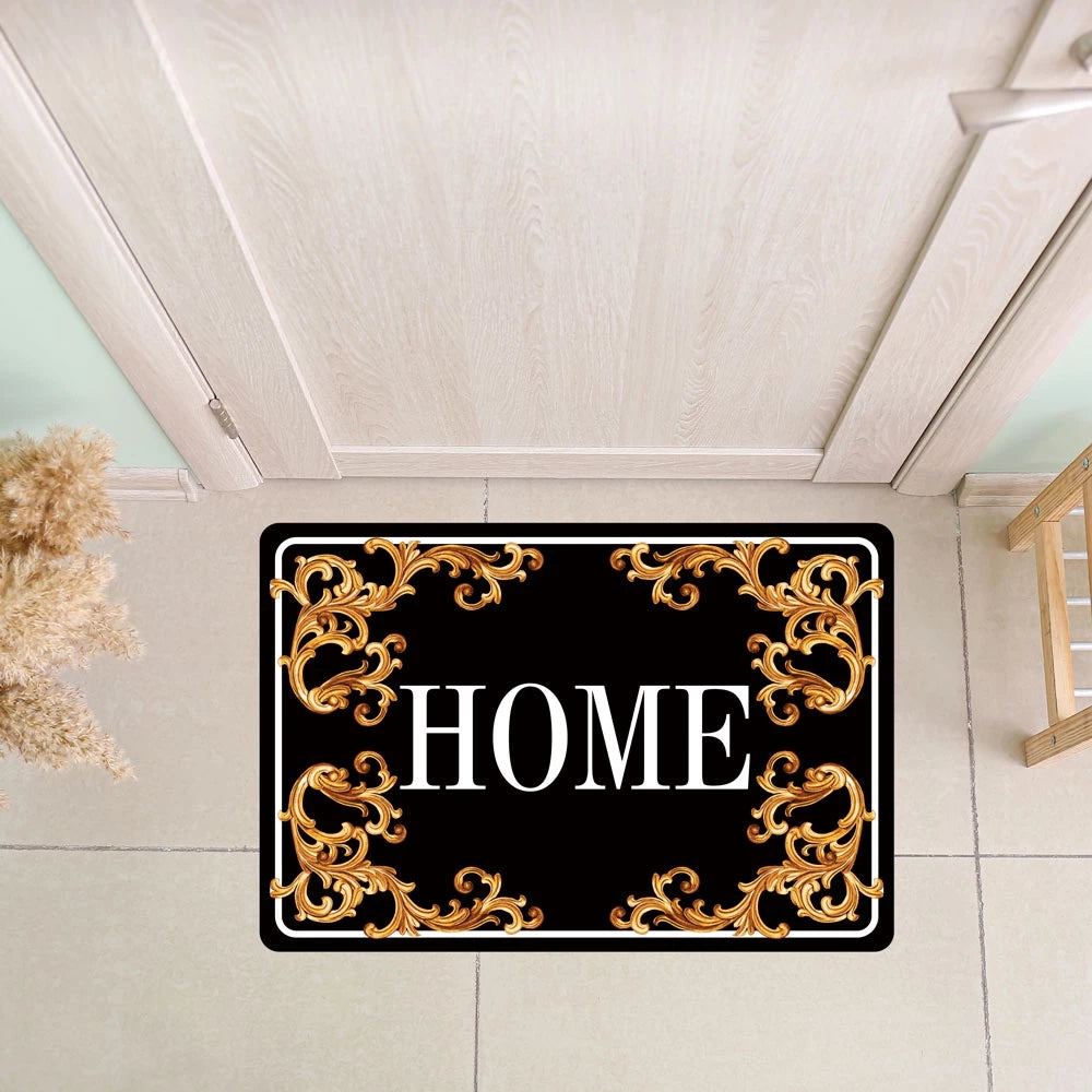 Tapete Capacho de Porta Bem-Vindo 40x60cm – Estampas Modernas e Base Antiderrapante
