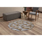 Tapete Redondo Estampado 1,20m x 1,20m Antiderrapante – Conforto e Estilo para sua Casa