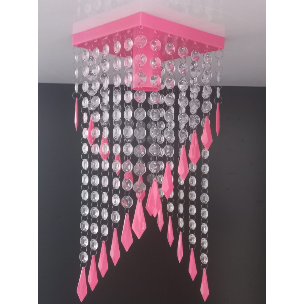 Lustre Plafon Dourado de Teto – Luminária Decorativa para Sala, Quarto ou Cozinha | Bivolt