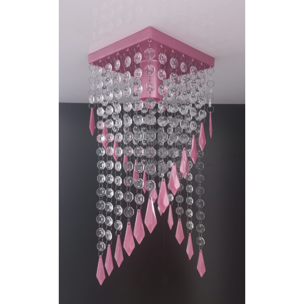 Lustre Plafon Dourado de Teto – Luminária Decorativa para Sala, Quarto ou Cozinha | Bivolt