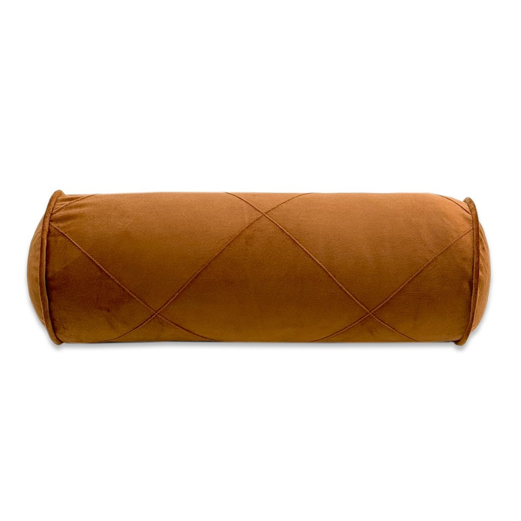 Almofada Rolinho Decorativo 50cm em Suede Aveludado com Enchimento – Luxo e Conforto para Sofá, Cama ou Poltrona