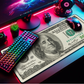 Mouse Pad Gamer Premium 70x35cm – Black Dollar