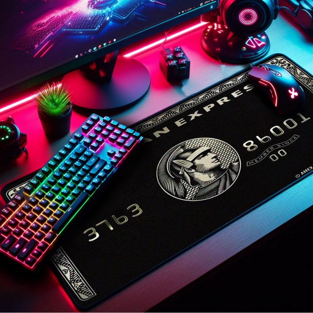 Mouse Pad Gamer Premium 70x35cm – Black Dollar