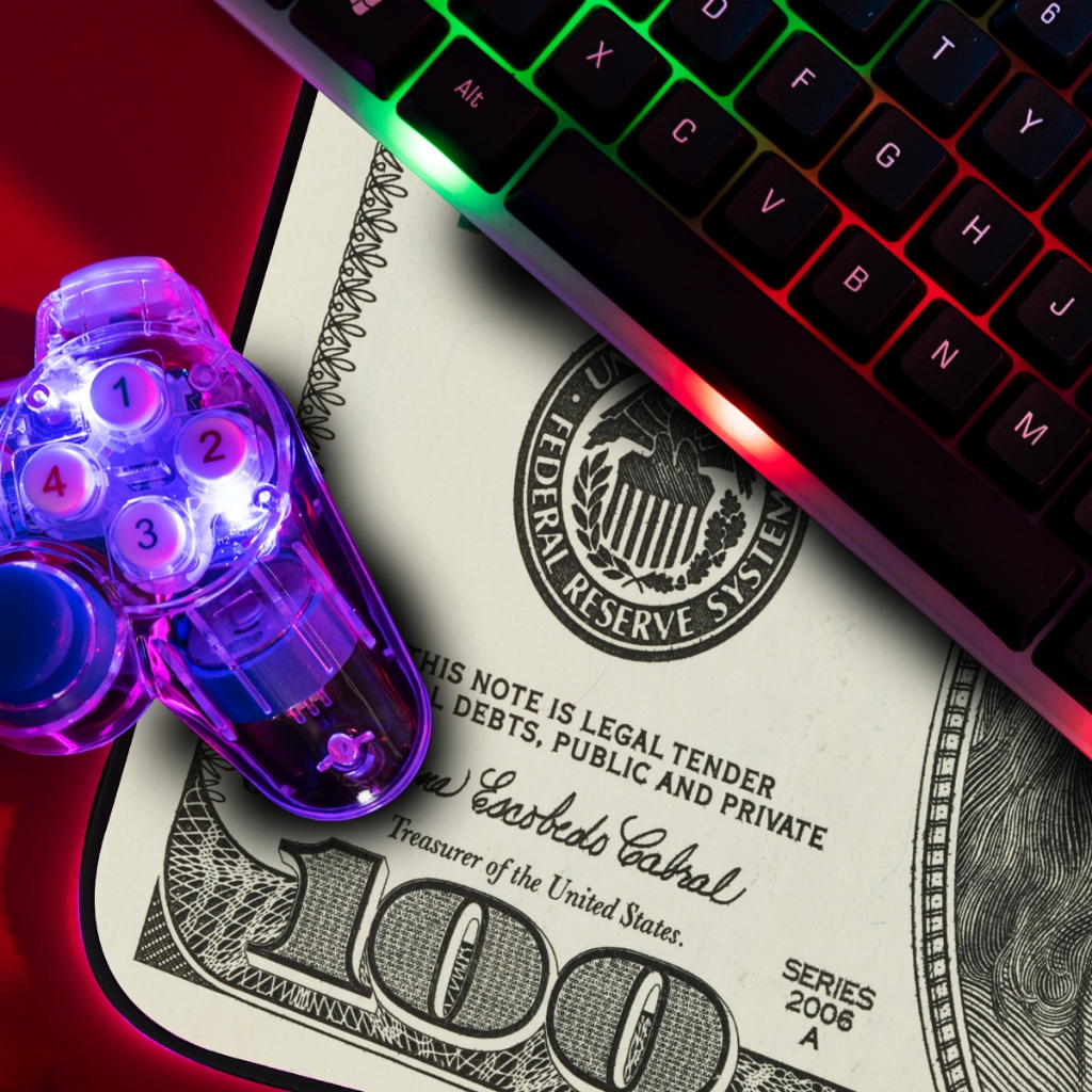 Mouse Pad Gamer Premium 70x35cm – Black Dollar