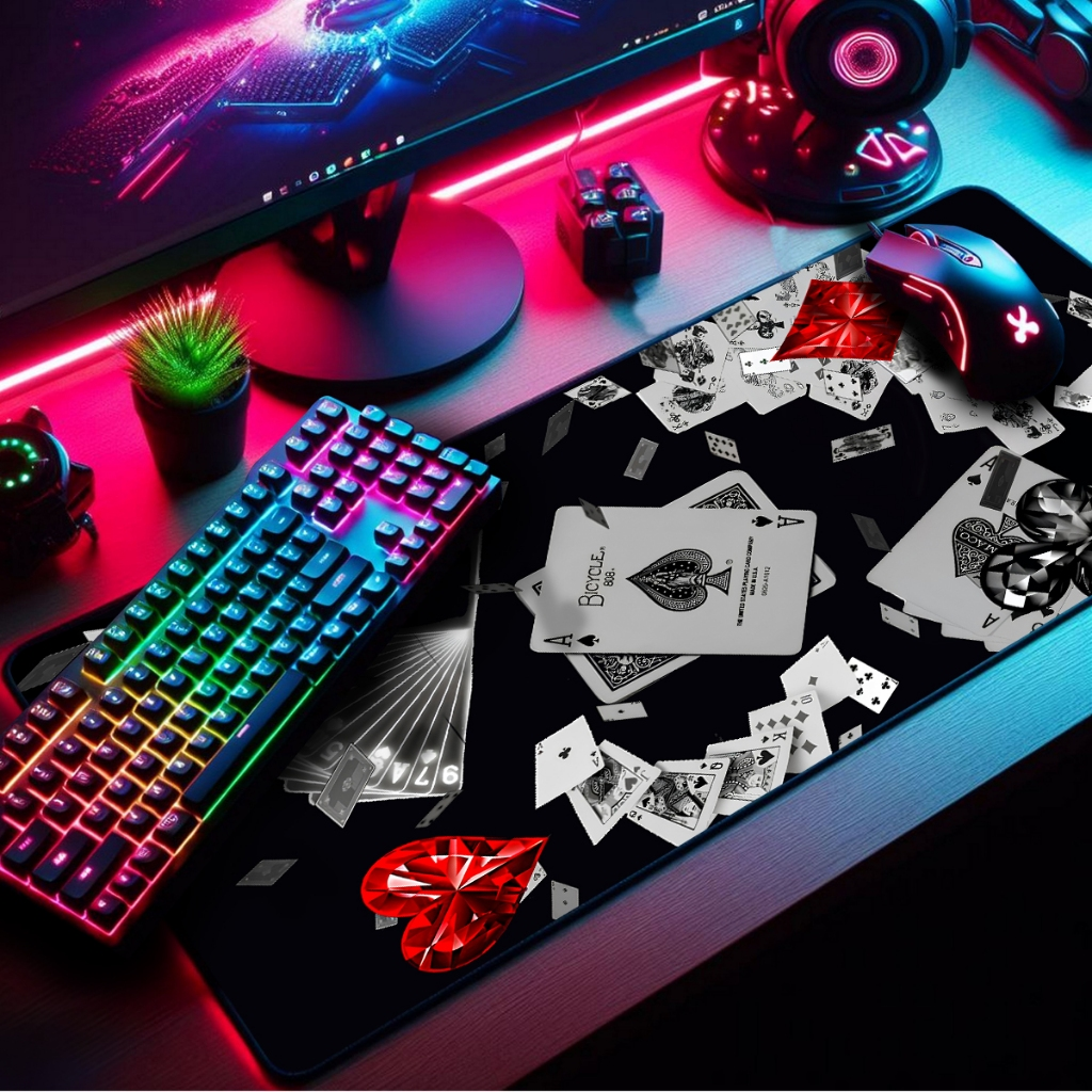 Mouse Pad Gamer Premium 70x35cm – Black Dollar