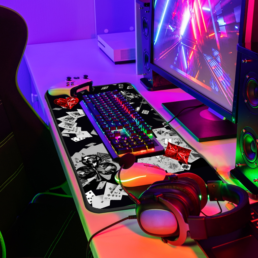 Mouse Pad Gamer Premium 70x35cm – Black Dollar
