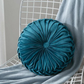 Almofada Decorativa Redonda Artesanal Luxuosa em Veludo – 40cm