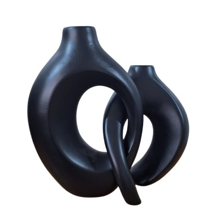 Kit Dupla Vaso Mônaco – Decoração Elegante para Casa, Sala ou Escritório