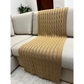 Peseira Manta Trança em Tricot 180x60cm – Sofá, Cama Casal e Decoração