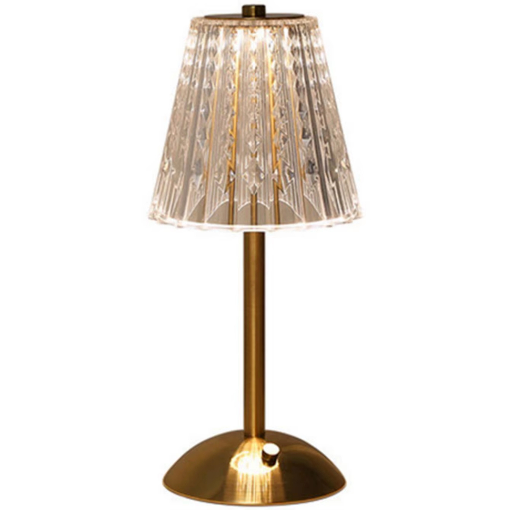 Luminária Abajur de mesa Com 3 cores LED Regulável Recarregável
