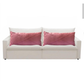 Kit 02 Almofadas Baguete Retangular Grande Cheia em Suede Drapeada – 70cm x 30cm