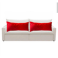 Kit 02 Almofadas Baguete Retangular Grande Cheia em Suede Drapeada – 70cm x 30cm