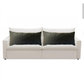 Kit 02 Almofadas Baguete Retangular Grande Cheia em Suede Drapeada – 70cm x 30cm