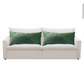 Kit 02 Almofadas Baguete Retangular Grande Cheia em Suede Drapeada – 70cm x 30cm