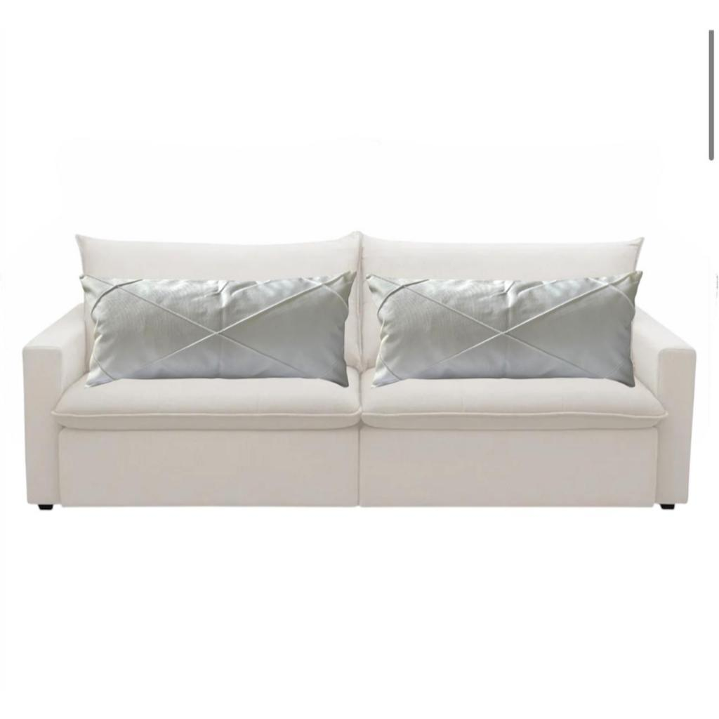 Kit 02 Almofadas Baguete Retangular Grande Cheia em Suede Drapeada – 70cm x 30cm