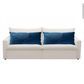 Kit 02 Almofadas Baguete Retangular Grande Cheia em Suede Drapeada – 70cm x 30cm