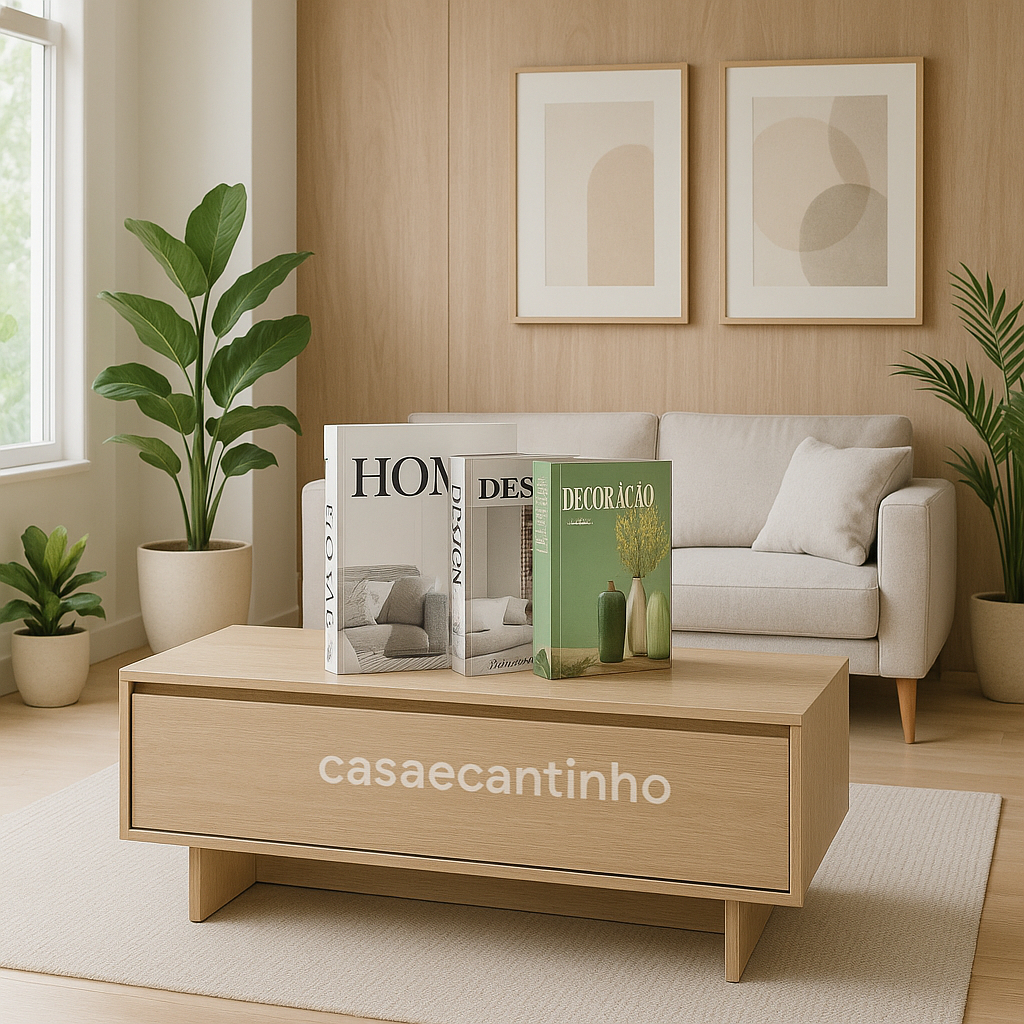 Kit 3 Caixas Livro Decorativo – Porta Objetos Multiuso