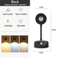 Luminária LED de Parede Sem Fio com Sensor de Movimento e Carregamento USB