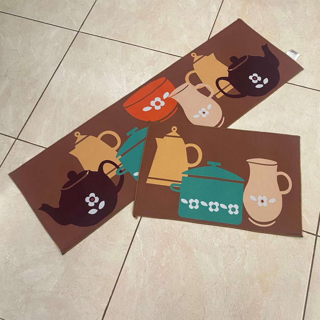 Kit Tapete Jogo Passadeira Belga Antiderrapante 2 Peças – Texfine