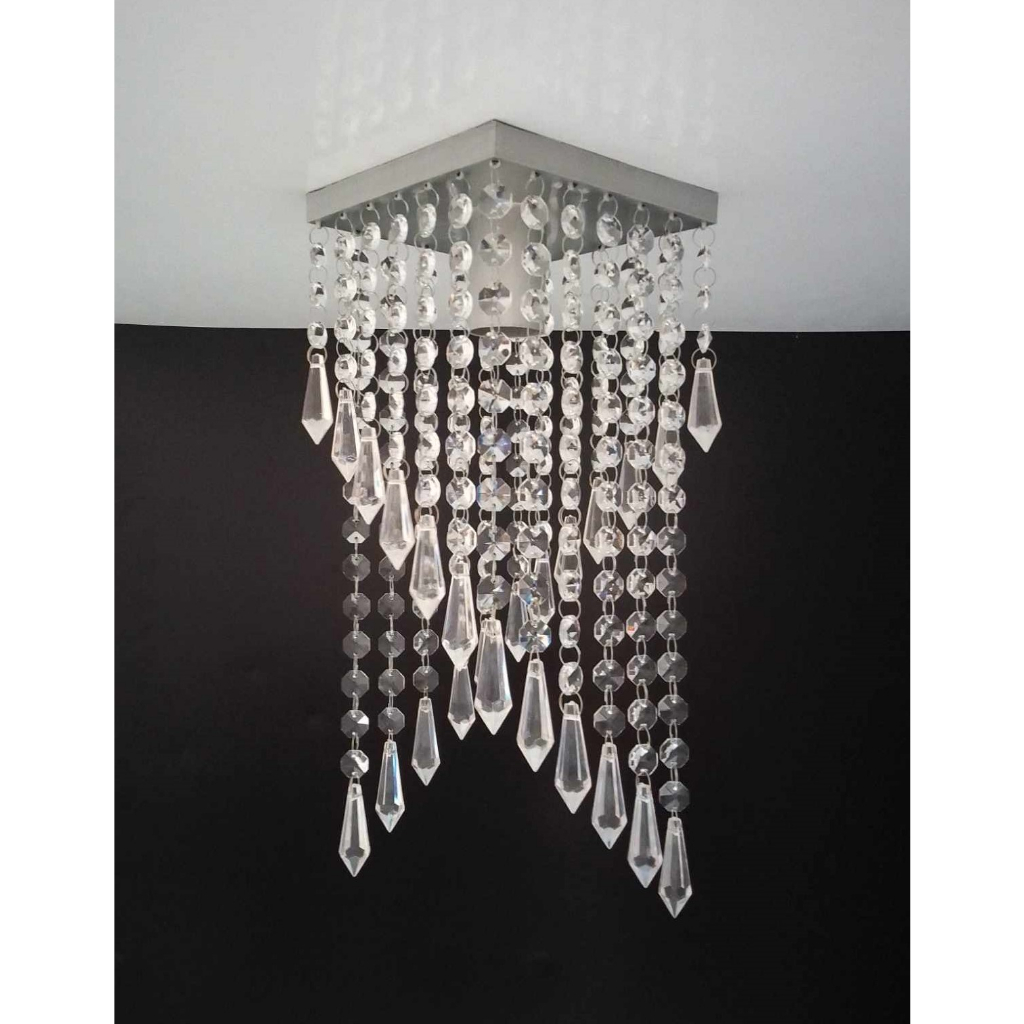 Lustre Plafon Dourado de Teto – Luminária Decorativa para Sala, Quarto ou Cozinha | Bivolt