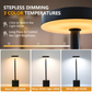 Luminária de Mesa Dumbbell Touch Luxuosa – 3 Tons de LED