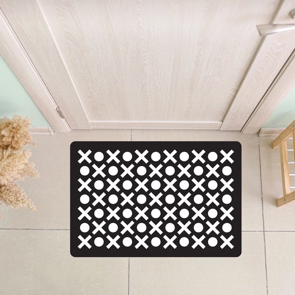 Tapete Capacho de Porta Bem-Vindo 40x60cm – Estampas Modernas e Base Antiderrapante