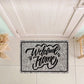 Tapete Capacho de Porta Bem-Vindo 40x60cm – Estampas Modernas e Base Antiderrapante