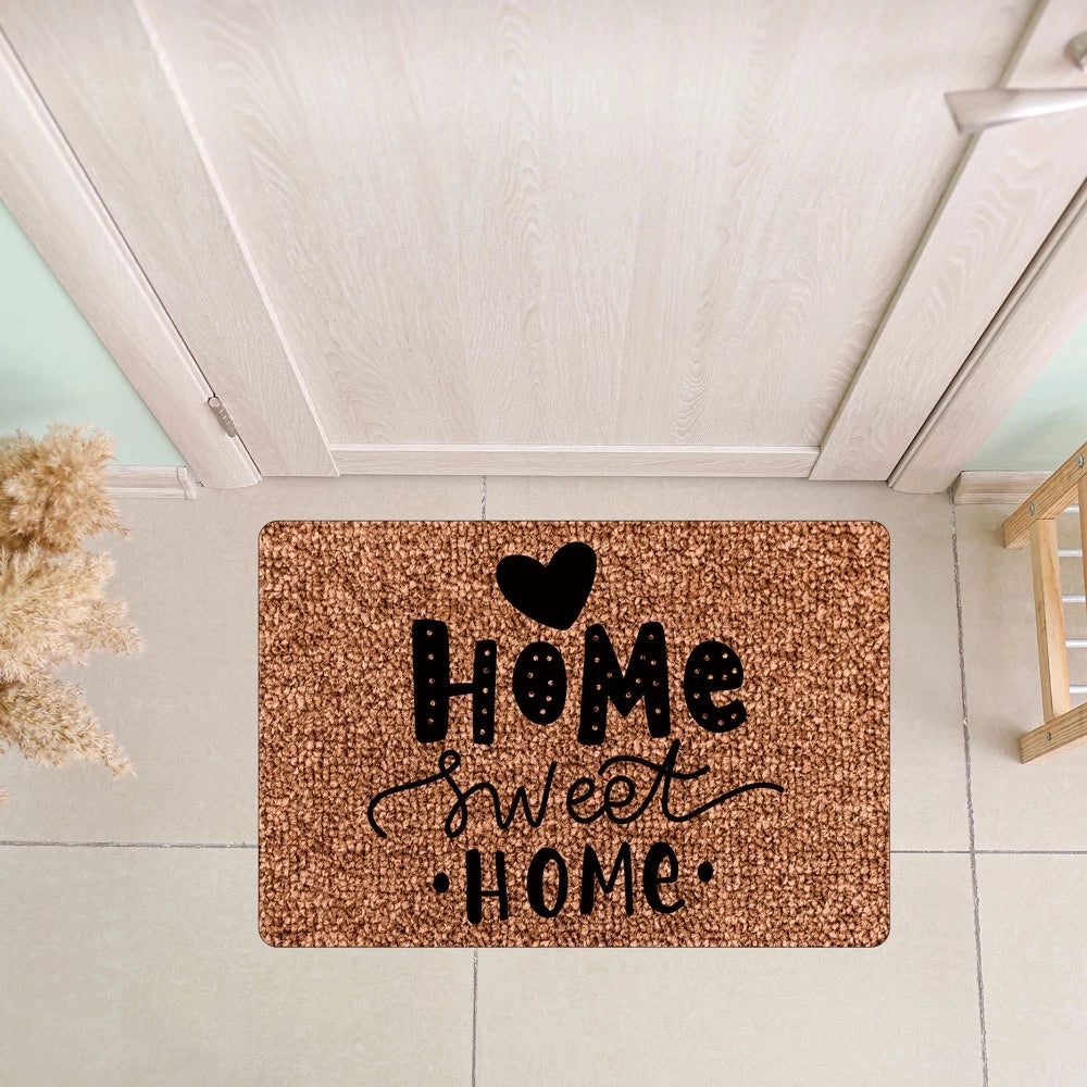 Tapete Capacho de Porta Bem-Vindo 40x60cm – Estampas Modernas e Base Antiderrapante