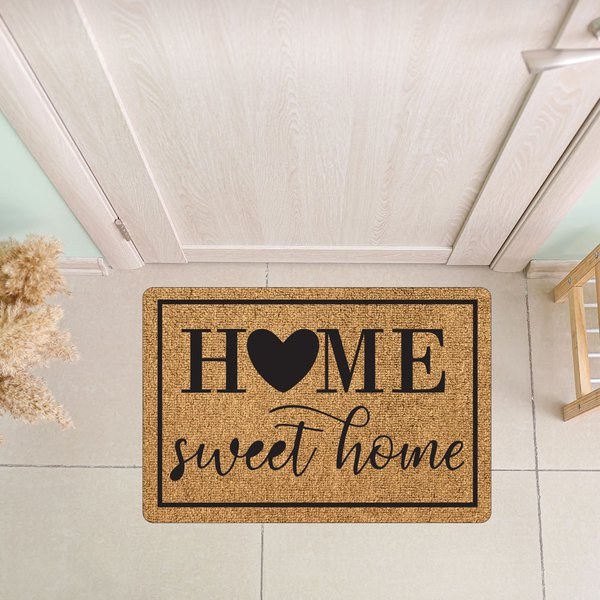 Tapete Capacho de Porta Bem-Vindo 40x60cm – Estampas Modernas e Base Antiderrapante