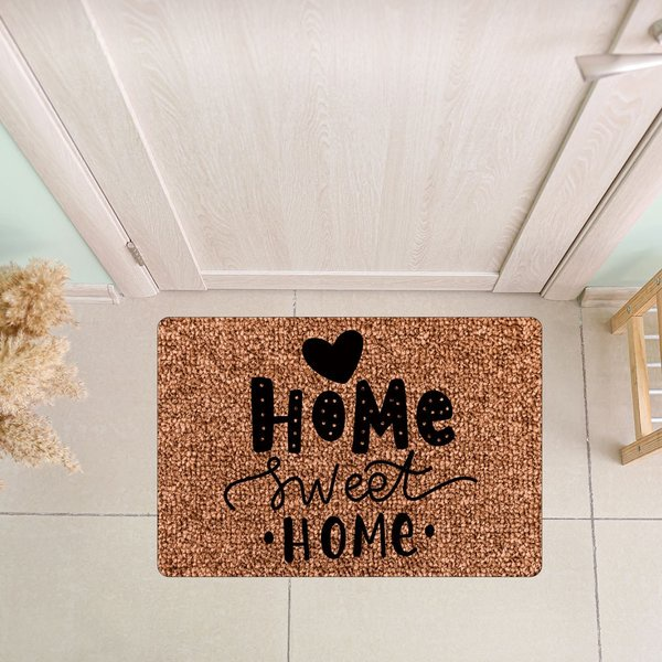 Tapete Capacho de Porta Bem-Vindo 40x60cm – Estampas Modernas e Base Antiderrapante
